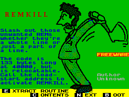 Screen from REMKill