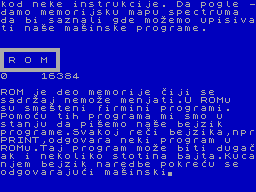 Screen from ROM i RAM