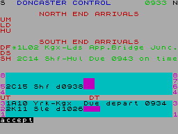 Screen from RTC Doncaster