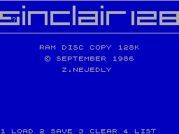 Screen from Ram Disc Copy