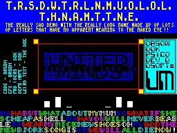 Screen from The Really Sad Demo ...