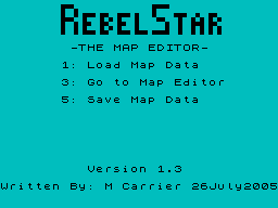 Screen from RebelStar - The Map Editor