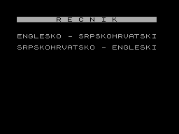 Screen from Recnik