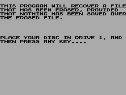 Screen from Recover