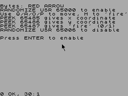 Screen from Red Arrow