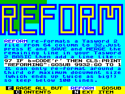 Screen from Reform