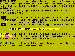 Screen from Reliner [2]