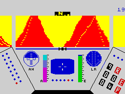 Screen from Rescue on Fractalus!