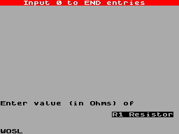 Screen from Resistor