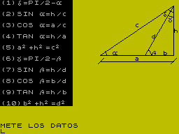 Screen from Resolucion de Triangulos
