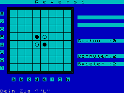 Screen from Reversi