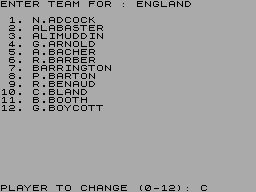 Screen from Revised World Cup Cricket - Great Players of the Sixties