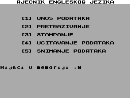 Screen from Rjecnik