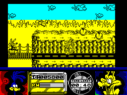 Screen from Road Runner and Wile E. Coyote