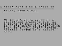 Screen from Road Safety Made Fun