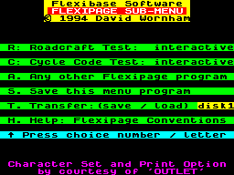 Screen from Roadcraft Test
