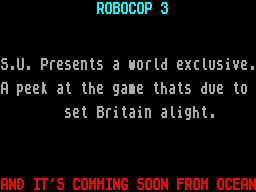 Screen from RoboCop 3 Demo