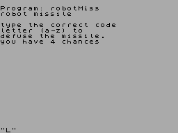 Screen from Robot Missile