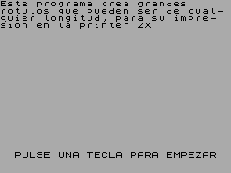 Screen from Rotulos Printer