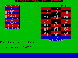 Screen from Roulette