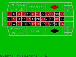 Screen from Roulette