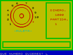 Screen from La Ruleta