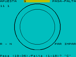 Screen from Ruleta