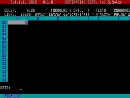 Screen from S.I.T.I. Calc