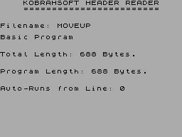Screen from SD4+ Tape to Microdrive Utility