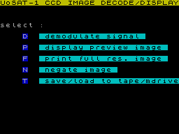 Screen from SPIX