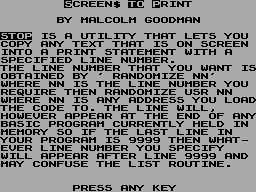 Screen from STOP