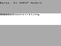 Screen from SUPER INPUT Modern