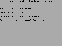 Screen from SW1 Tape to Wafa Drive Utility