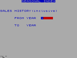 Screen from Sales Analysis