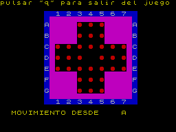 Screen from Salto de Dama