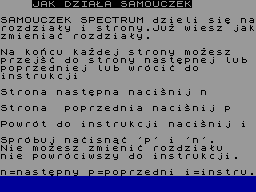 Screen from Samouczek Spectrum