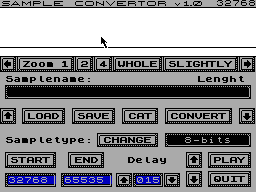 Screen from Sample Convertor