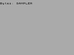 Screen from Sampler