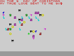 Screen from Santa
