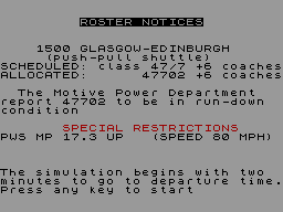 Screen from Scotrail Express