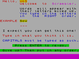 Screen from Scrambler 2