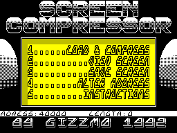 Screen from Screen Compressor