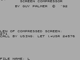Screen from Screen Compressor