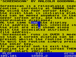 Screen from Screenscan