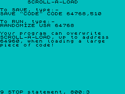 Screen from Scroll-a-Load