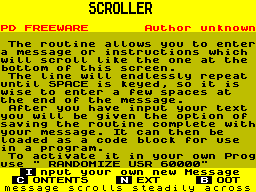 Screen from Scroller