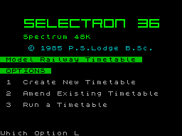 Screen from Selectron 36