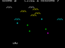 Screen from Sex Invaders