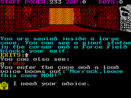 Screen from Shadows of the Past