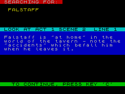 Screen from Shakespeare - Henry IV Part One